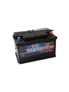 AKUMULATOR STARTER PLUS 12V 75AH D+