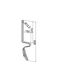 10.5012/1 POTIRAČ TRAGA 40X10X785MM IND