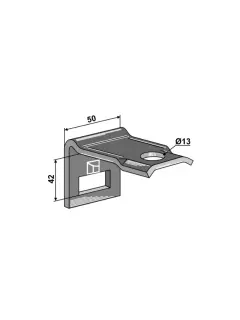 1.HH17-1001 NOSAČ S-OPRUGE R50X30 S32X12 IND