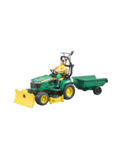621049 TRAKTOR JD SA PREDNJIM ČISTAČEM I PRIKOLICOM CTY
