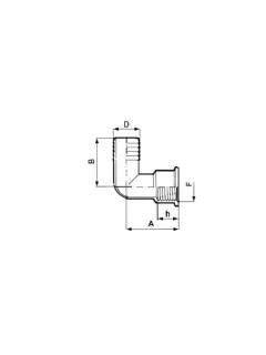 110322 KOLENO 22MM X 3/4" F ARG